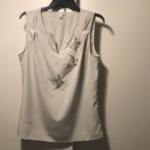 Banana Republic embroidered Sleeveless top